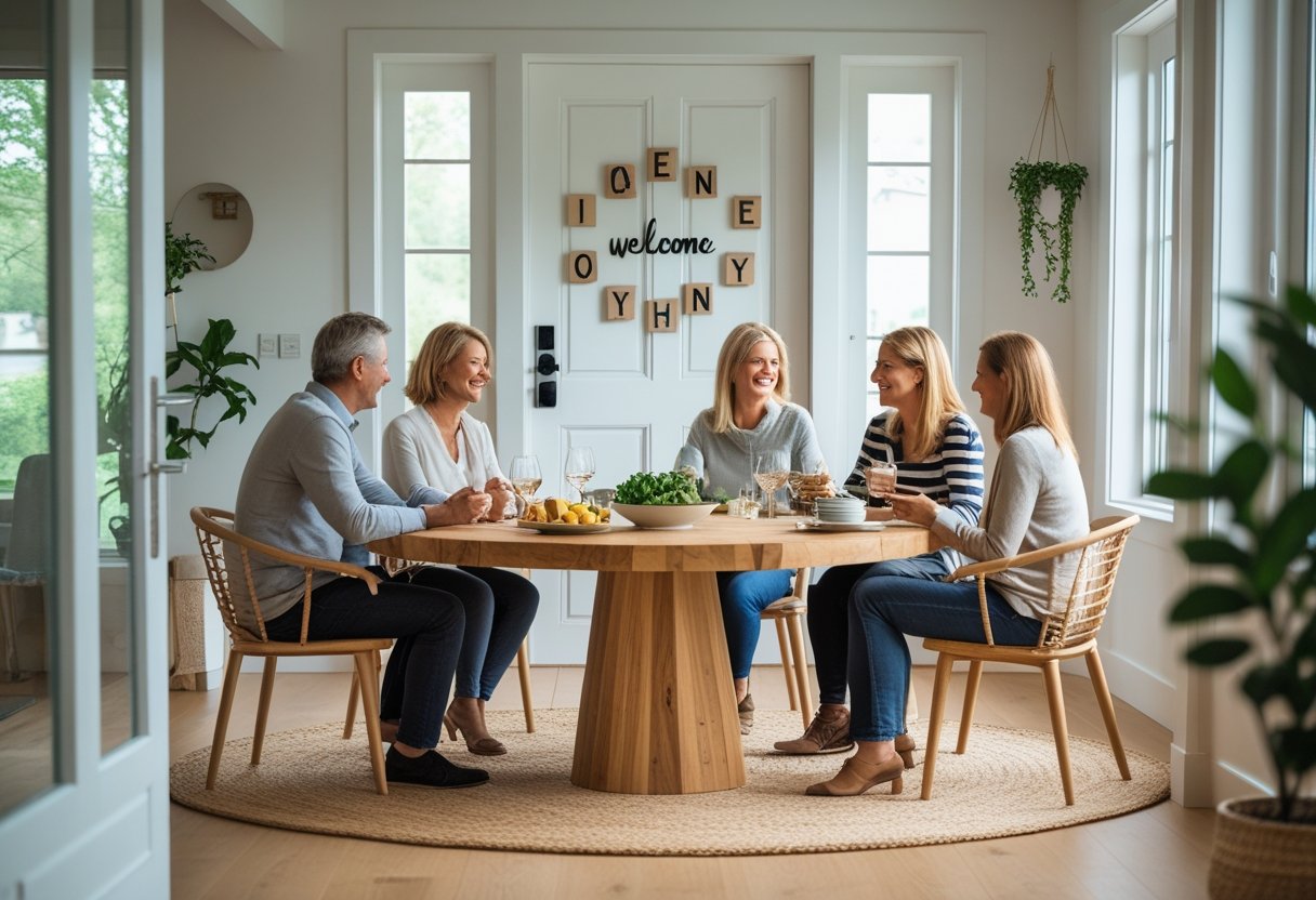 Saadan skaber du et personligt hjem med runde spiseborde og bogstaver til doeren